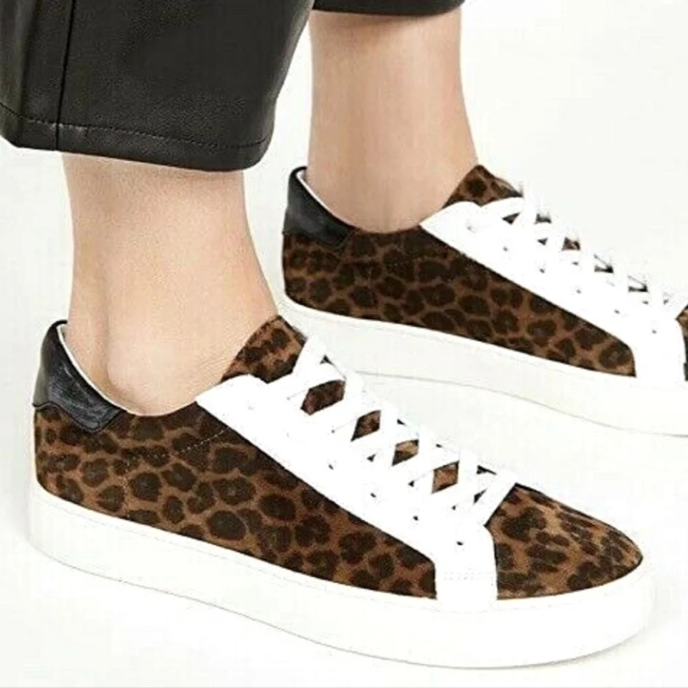 Veronica Beard Bibi Leopard Print Sneakers Size 7